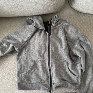 Lululemon scuba cropped zip hoodie, grey, m/l